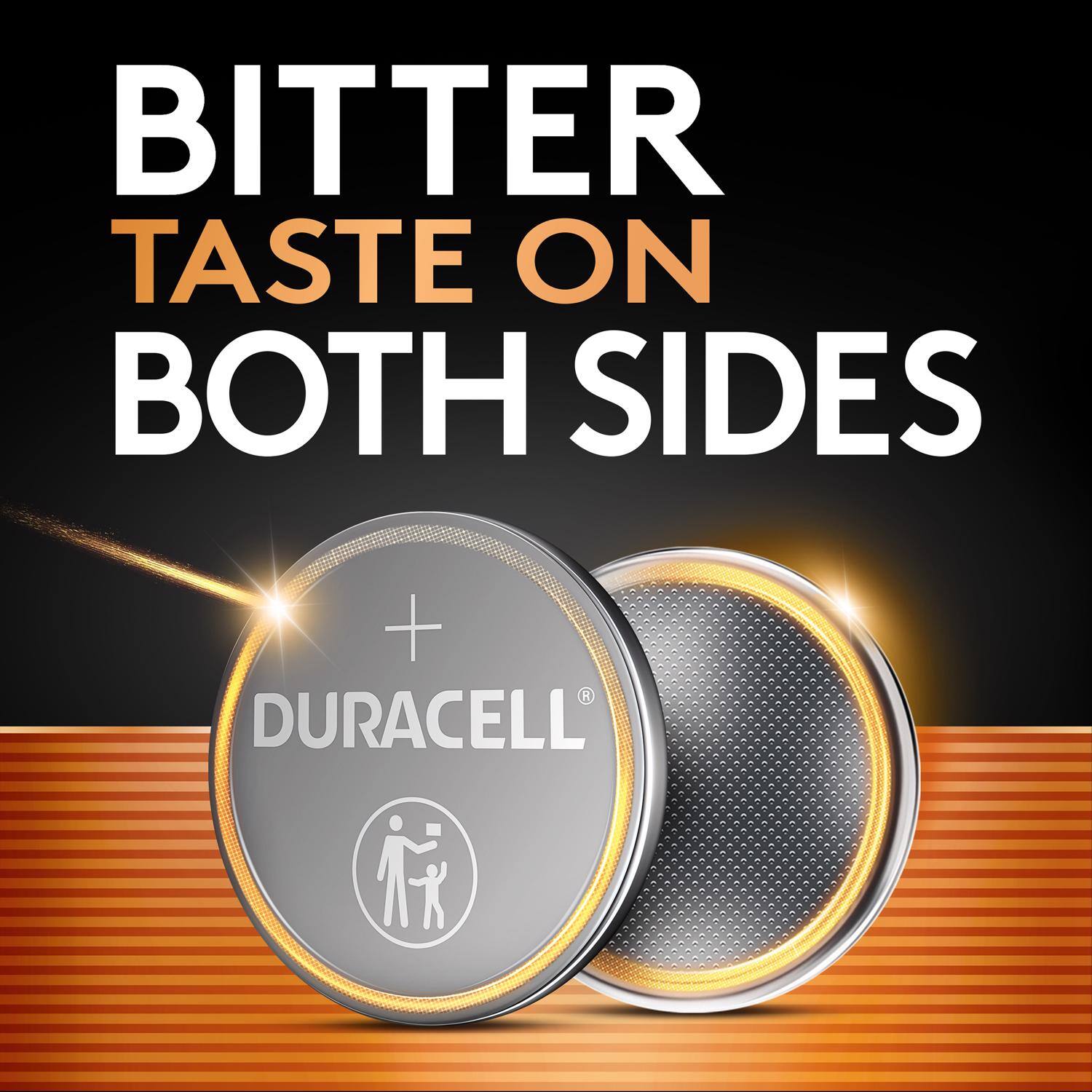 BITTER TASTE ON BOTH SIDES  
DURACELL