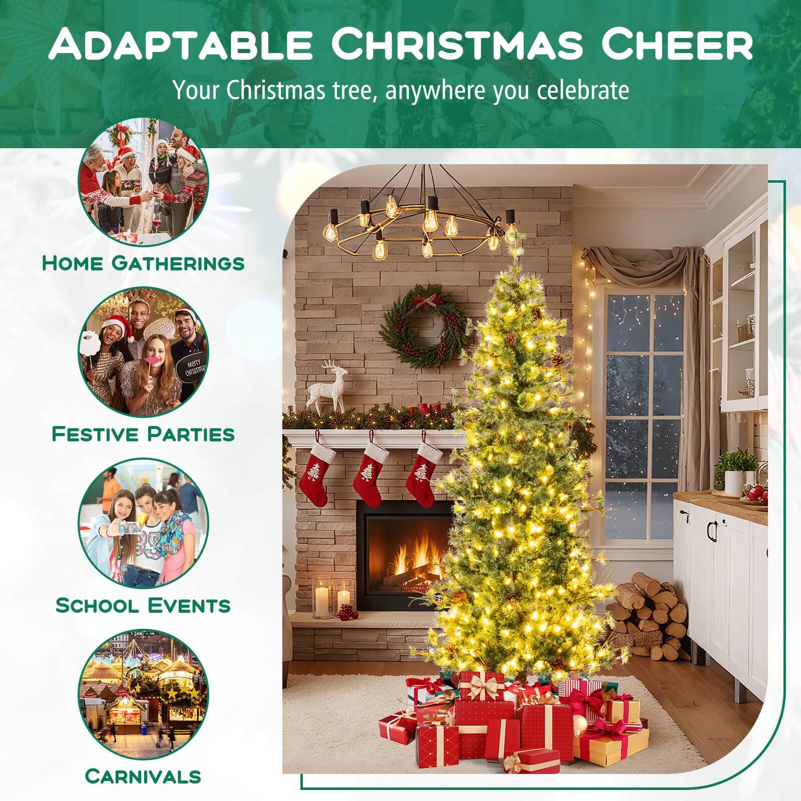 ADAPTABLE CHRISTMAS CHEER  
Your Christmas tree, anywhere you celebrate  

HOME GATHERINGS  
FESTIVE PARTIES  
SCHOOL EVENTS  
CARNIVALS