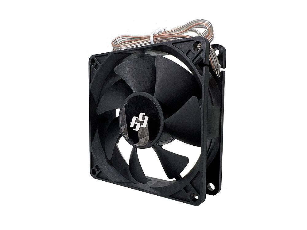 Angle. Bluegears - b-Blaster 80mm 2 ball bearing, 3500 RPM, with Extreme Airflow 62 CFM - black.