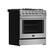 Angle. Forno Appliances - Leonardo 5 Cu. Ft. Freestanding Gas Convection Range with LP Conversion Kit - Silver.