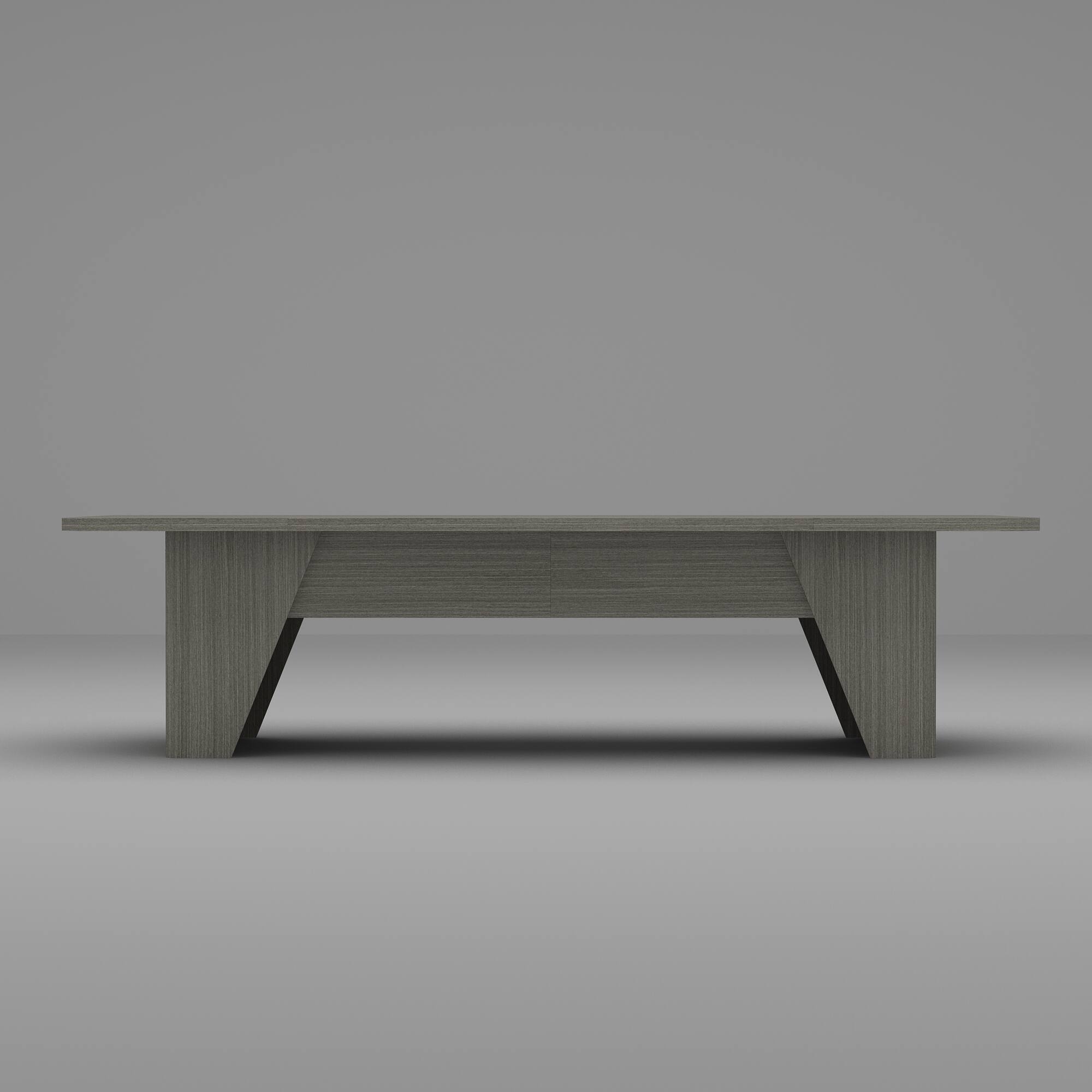 Back. FUFU & GAGA - FUFU&GAGA Modern Conference Table – Sleek Office Desk Meeting & Workspace Solution - Gray.