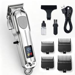 NEXPURE - Cordless Hair Clipper with LCD Display 300 Minute Runtime and 4 Guide Combs