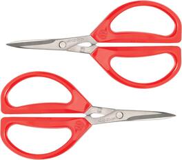 Escali - Joyce Chen Original Unlimited Kitchen Scissors 2-Pack w/ Handles - Red