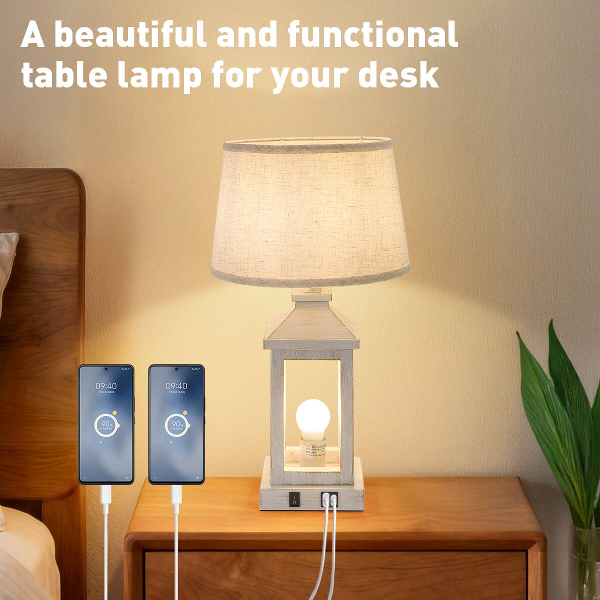 A beautiful and functional table lamp for your desk