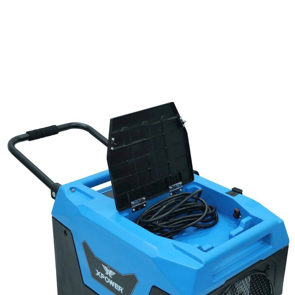 Alt View 7. XPOWER - Pint Bluetooth LGR Commercial Dehumidifier with Auto Purge Pump - Blue.