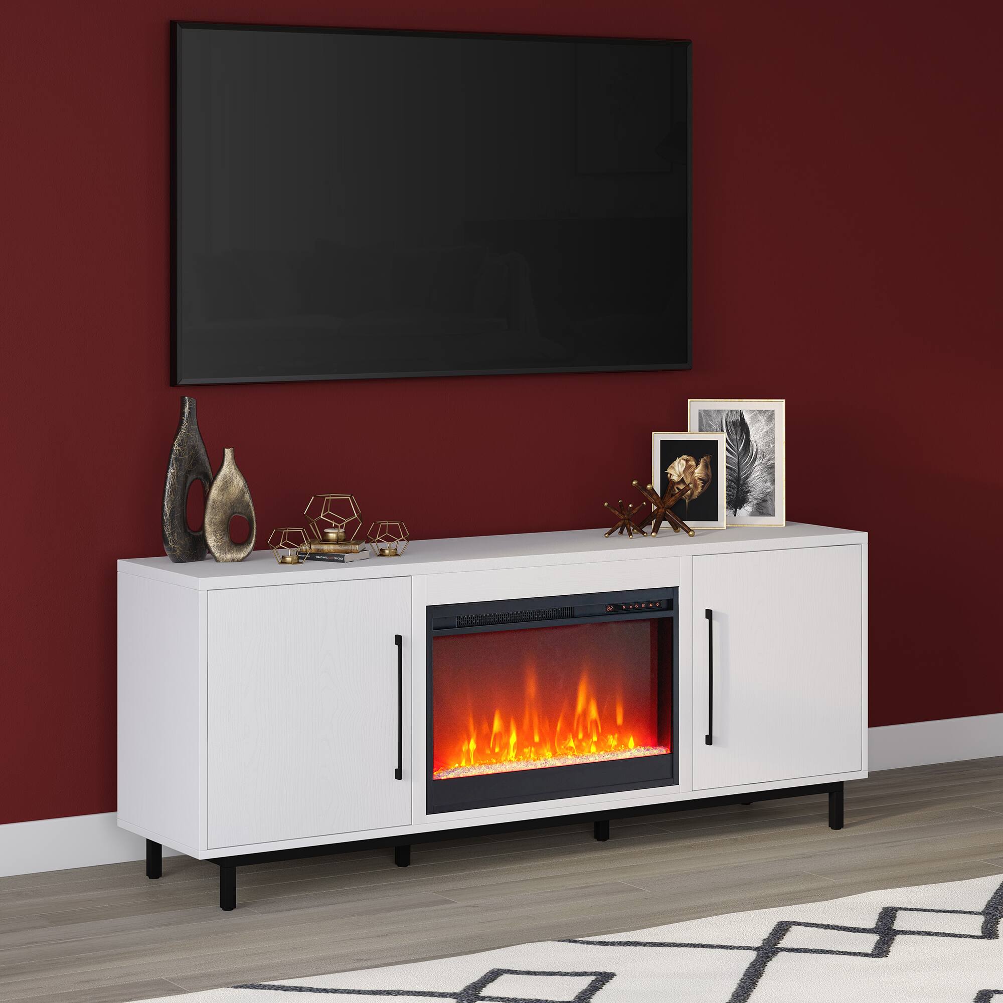 Alt View 35. Camden&Wells - Julian TV Stand for Most TV's up to 75" - White.