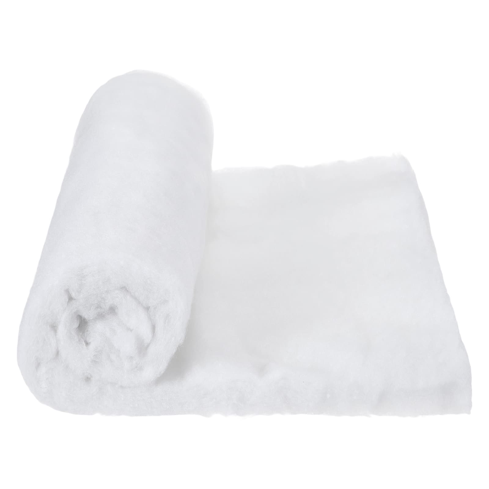 Unique Bargains - Speaker Sound-Absorbing Cotton Polyester Fiber 100x120x8cm Flame Retardant Acoustic Insulation DIY HIFI - White