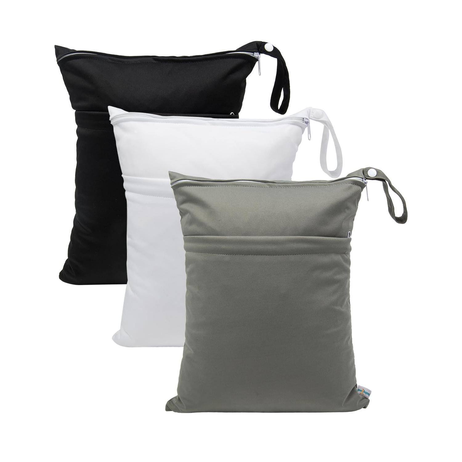 Alt View 1. Paradigms Interiors - Wet Dry Bags Waterproof Reusable Travel For Swimsuits Cloth Diapers Beach Pool Gym Bag Clothes With 2 Pocke... - strawberry & ice cream.