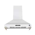 Forno Appliances - 48 inches - Externally Vented - Wall Range Hood - White