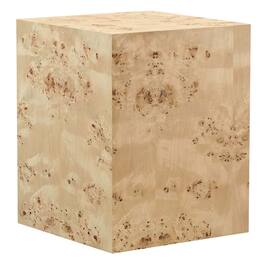 Modway - Cosmos 16" Square Burl Wood Side Table - Pink