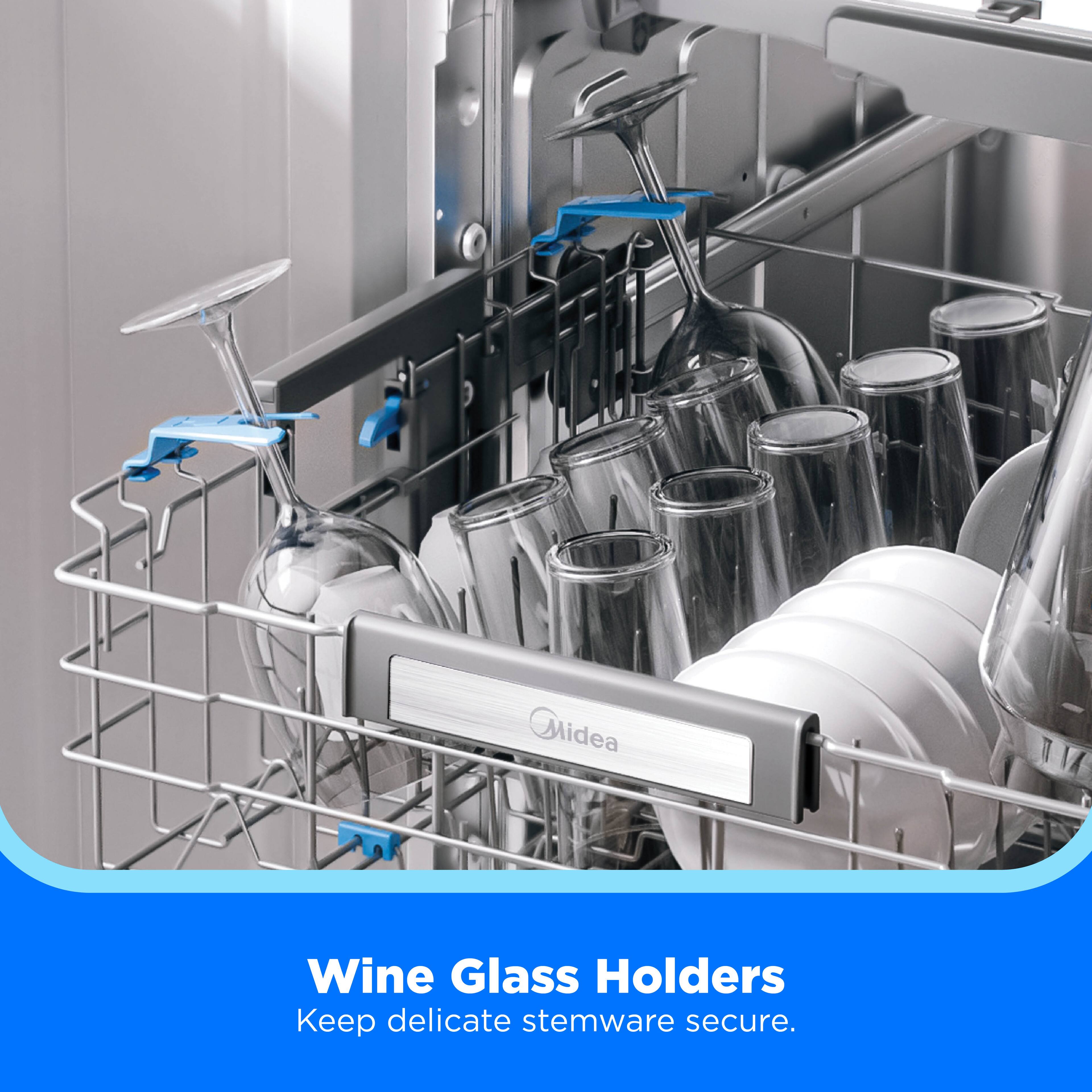Midea  
Wine Glass Holders  
Keep delicate stemware secure.