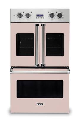 Viking - 30" 7 Series French Door Double Built-In Electric Thermal Convection Oven - Blush