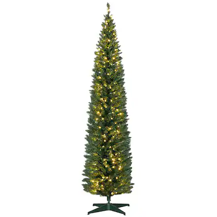 Front. Homcom - Pencil Christmas Tree - green.