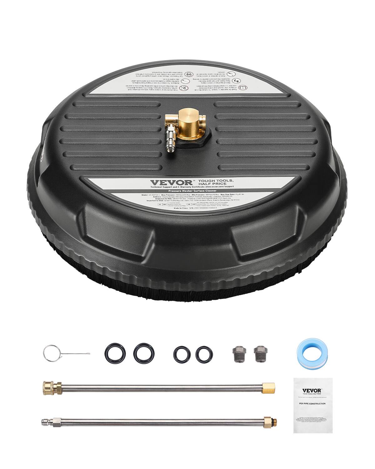 - 1 Fe
- E TOUGH TOOLS
- VEVOR
- HALF PRICE
- Technical Support and E-Warranty
- Model: 2010
- Made in China
- www.vevor.com/support
- PEX Pipe Construction
- 5/8" 200/084100001