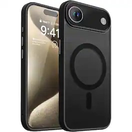 Entronix - Translucent Frosted Matte Case for iPhone 17 Air - Stylish Protection - Black