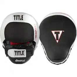 TITLE Boxing - Aerovent Anarchy Punch Mitts - Black/Silver