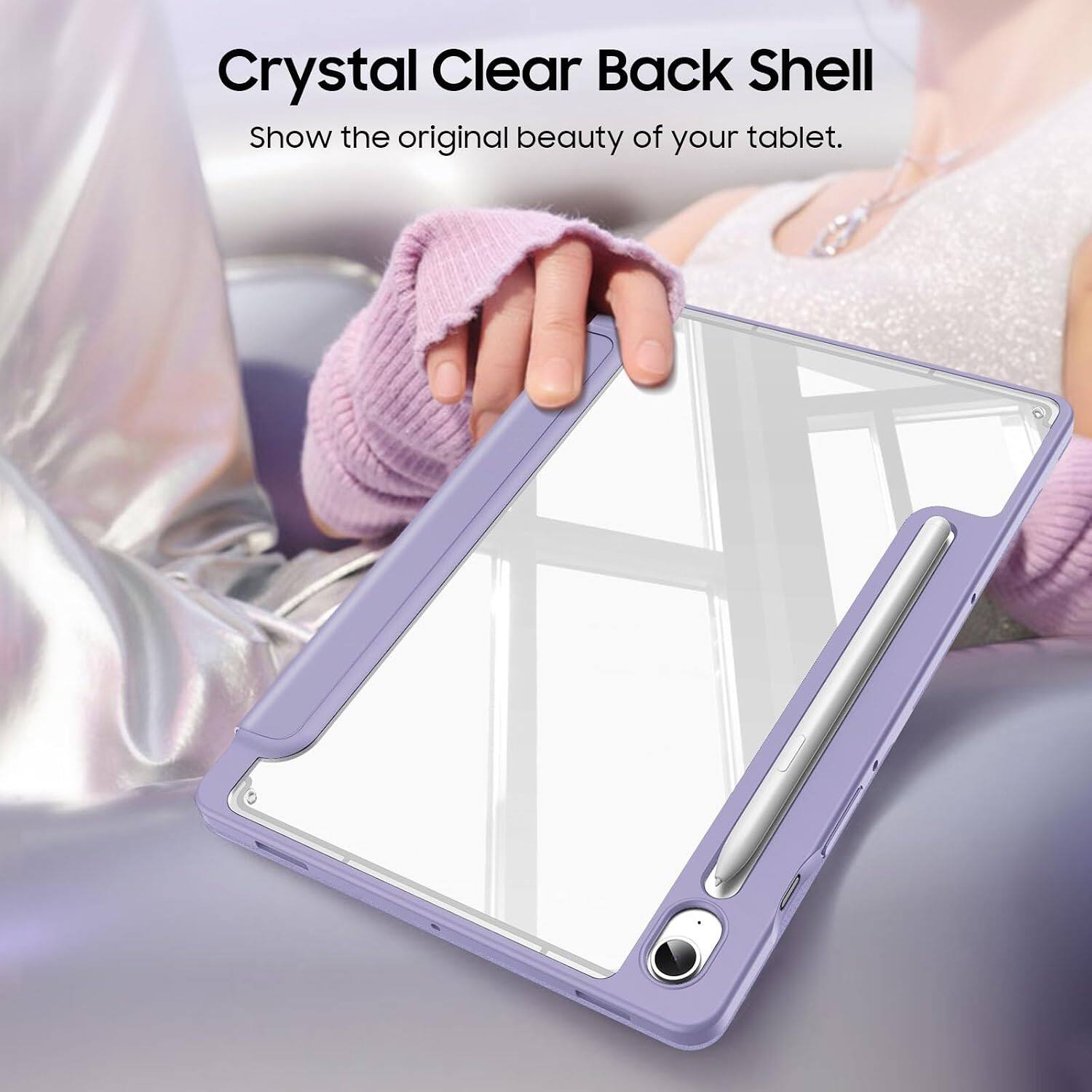 Crystal Clear Back Shell  
Show the original beauty of your tablet.