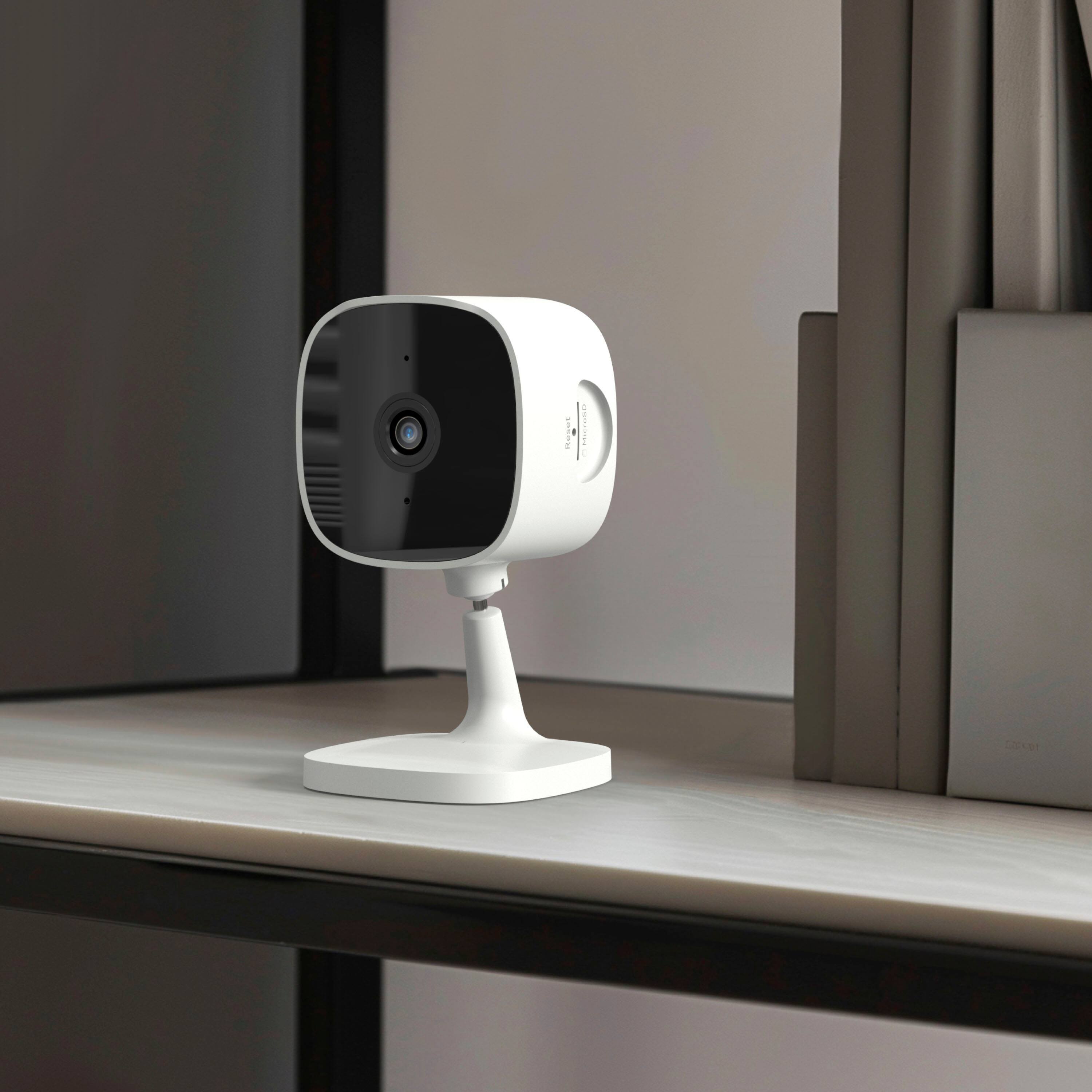 Alt View 25. Swann - Swann EVO 2K HD Indoor Wi-Fi Security Camera: Plug-in, motion detection, night vision, 2-way talk, local/cloud storage - White.