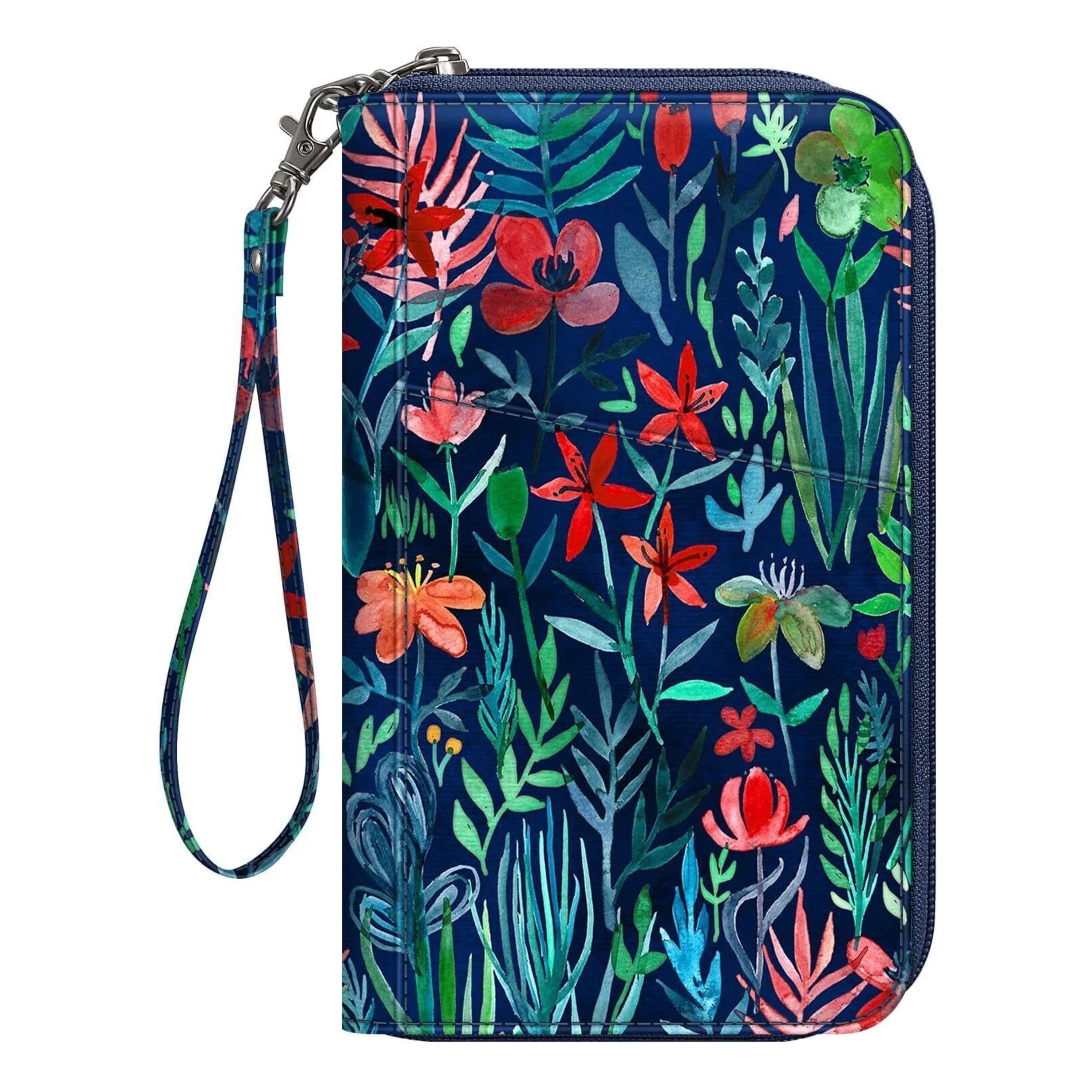 Kitcheniva - RFID Blocking Passport & Credit Cards Multi-Holder Wallet Organizer - Jungle Night