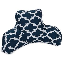 Majestic Home - Reading Pillow Trellis Navy - Blue