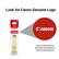 Look for Canon Genuine Logo
Canon Genuine Ink is specially formulated for optimal performance
Canon Genuine Logo GENUINE Authentique GENUINO
Canon 290 Y
PIXMA MegaTank