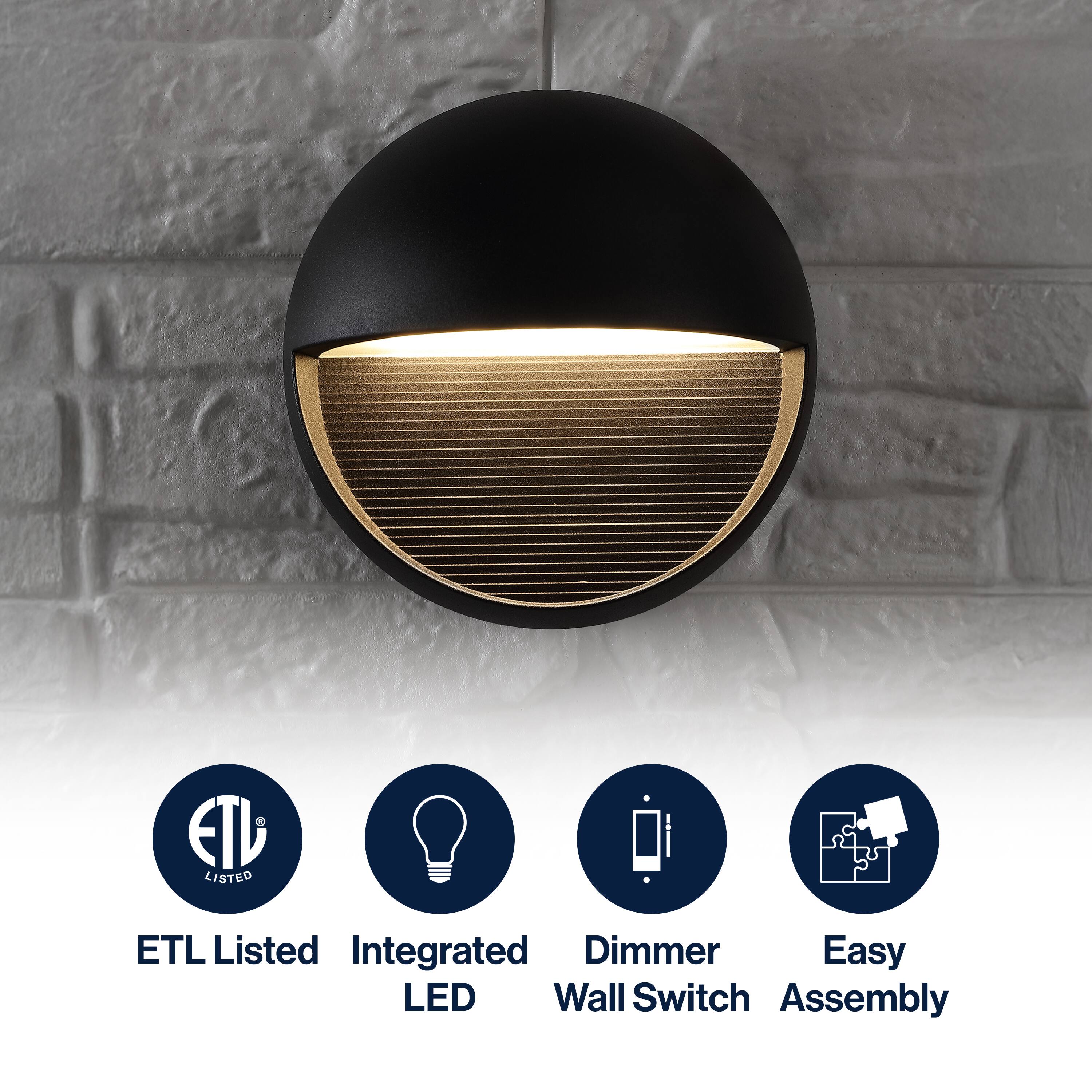 ETL Listed Integrated Dimmer Wall Switch Assembly