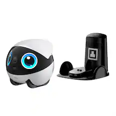 Front. Enabot - EBO Air 2 Plus FamilyBot with 3K Res, AI Assistant, 2-Way Video, Smart Patrol, 32-GB SD Card, Charging Dock, AC Adapter - Lunar White.