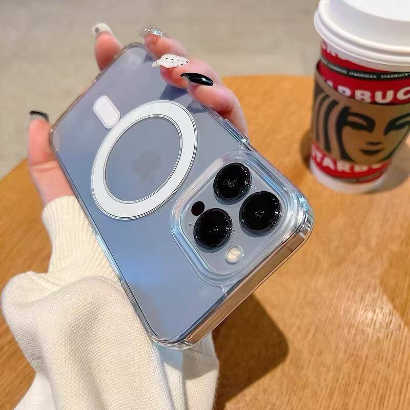 HERCN MagSafe Hülle Für IPhone 11 Pro – Transparent, Mit Unsichtbarem Ständer, Stoßfest, Anti-gelb