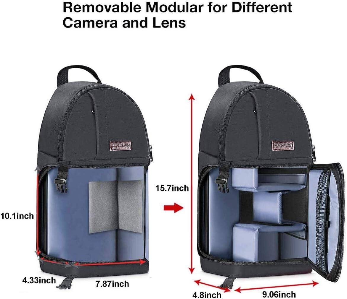 Removable Modular for Different Camera and Lens  
15.7inch 10.1inch 4.33inch 7.87inch 4.8inch 9.06inch