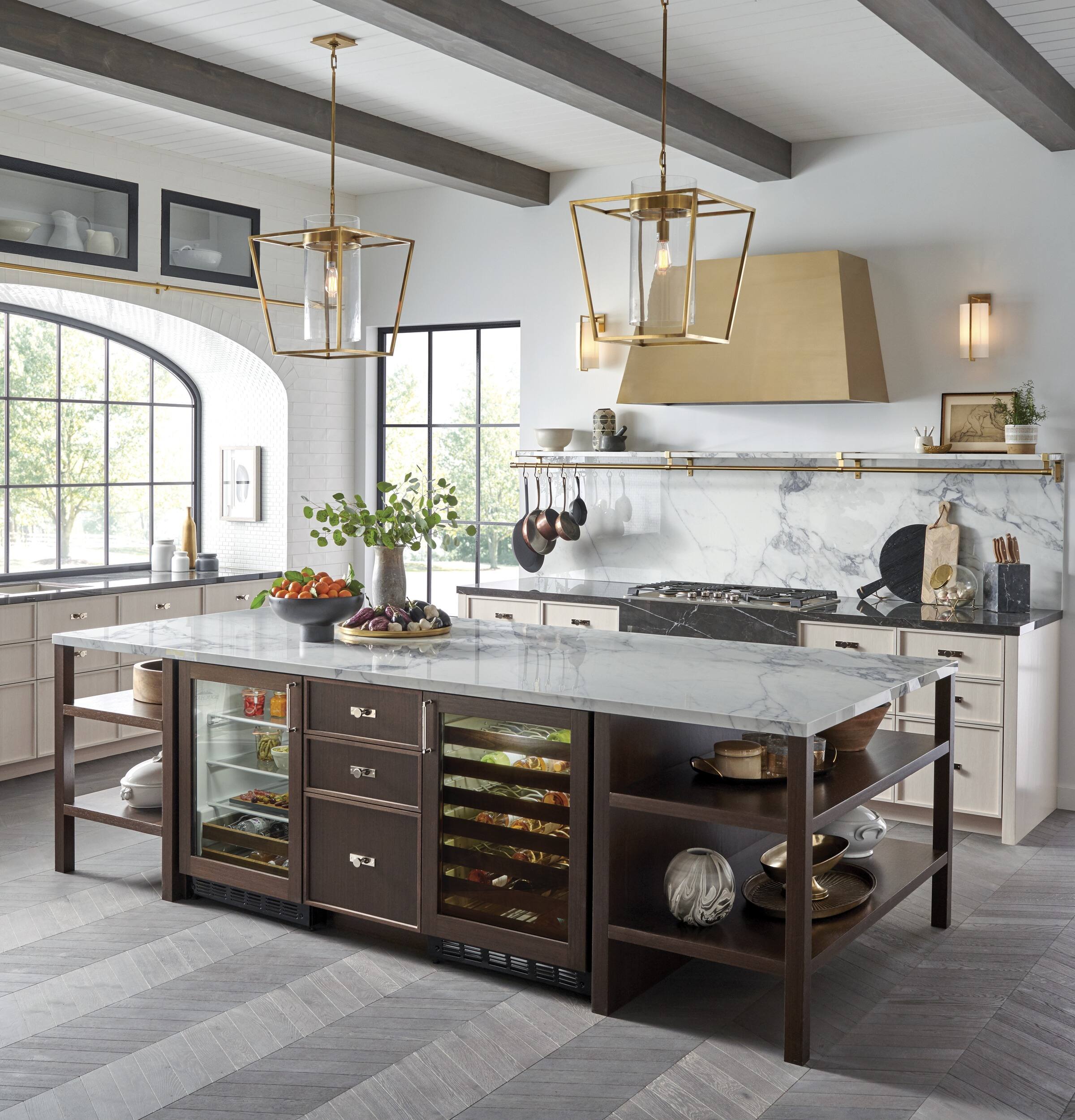 Alt View 25. Monogram - 126-Can Beverage Cooler with Full-Extension Shelf Slides - Custom Panel Ready.