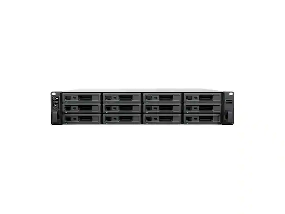 Front. Synology - Synology RackStation RS2423RP+II 12-Bay 2U NAS Enclosure - Redundant PSU -Diskless.