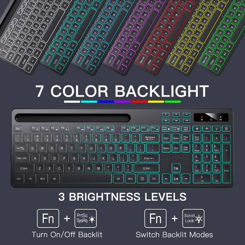 7 COLOR BACKLIGHT

3 BRIGHTNESS LEVELS

Fn + PrtSc SysRq
Turn On/Off Backlit

Fn + Scroll Lock
Switch Backlit Modes