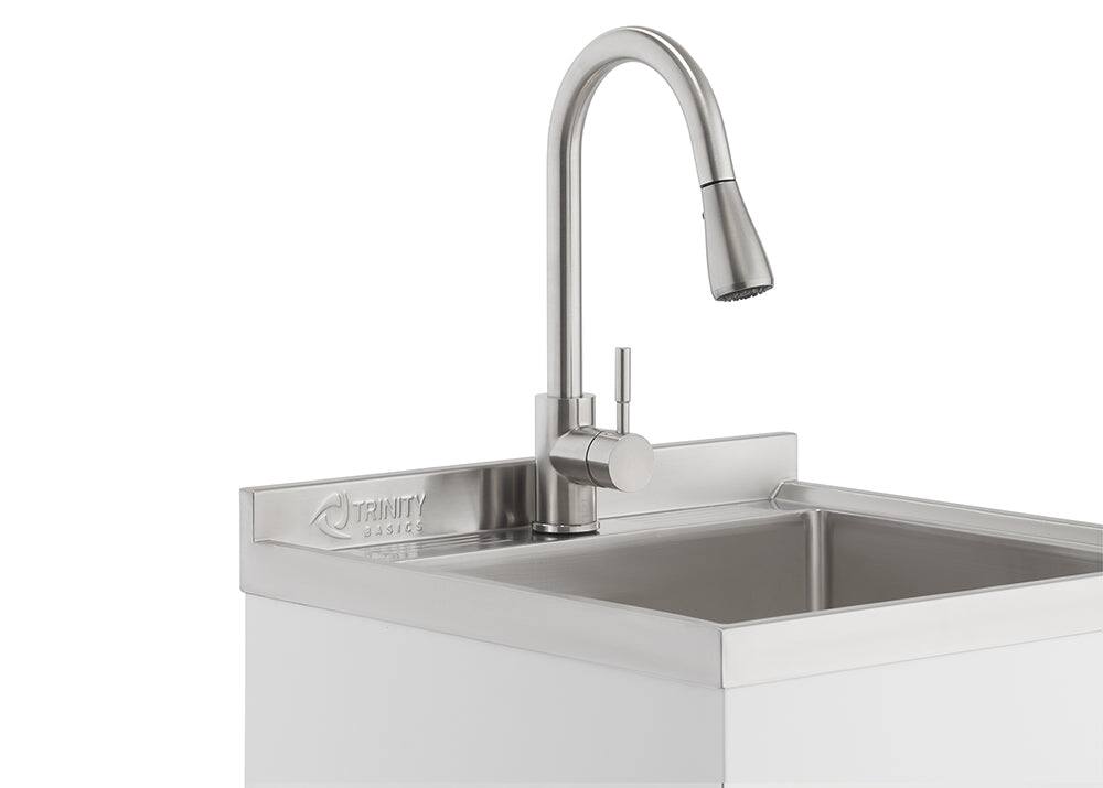 TRINITY Basics | 18x16x13 Basin | Stainless Steel Utility Sink | Nsf ...