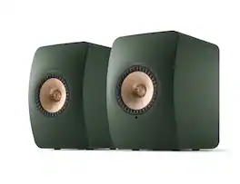 KEF - LS50 WIRELESS II Bookshelf Speakers (Pair) - Moss Green