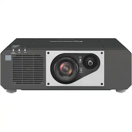 Front. Panasonic - Panasonic PT-FRZ50BU7 - 5200-Lumen WUXGA Laser DLP Projector (Black) - Black.