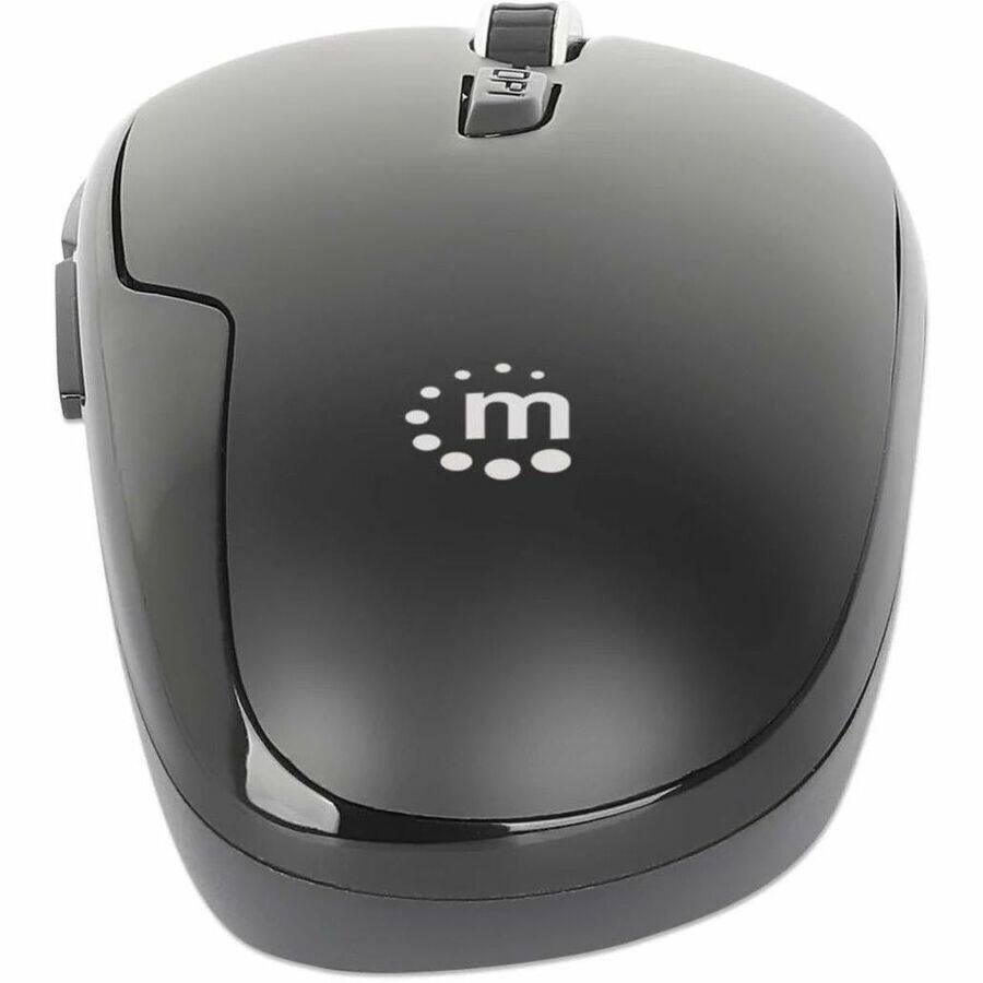 Alt View 2. Manhattan - Manhattan MW6185 Wireless Optical USB Mouse - Full-size Mouse - Optical - Wireless - 32.81 ft - Radio Frequency - 2.40 G - Black.