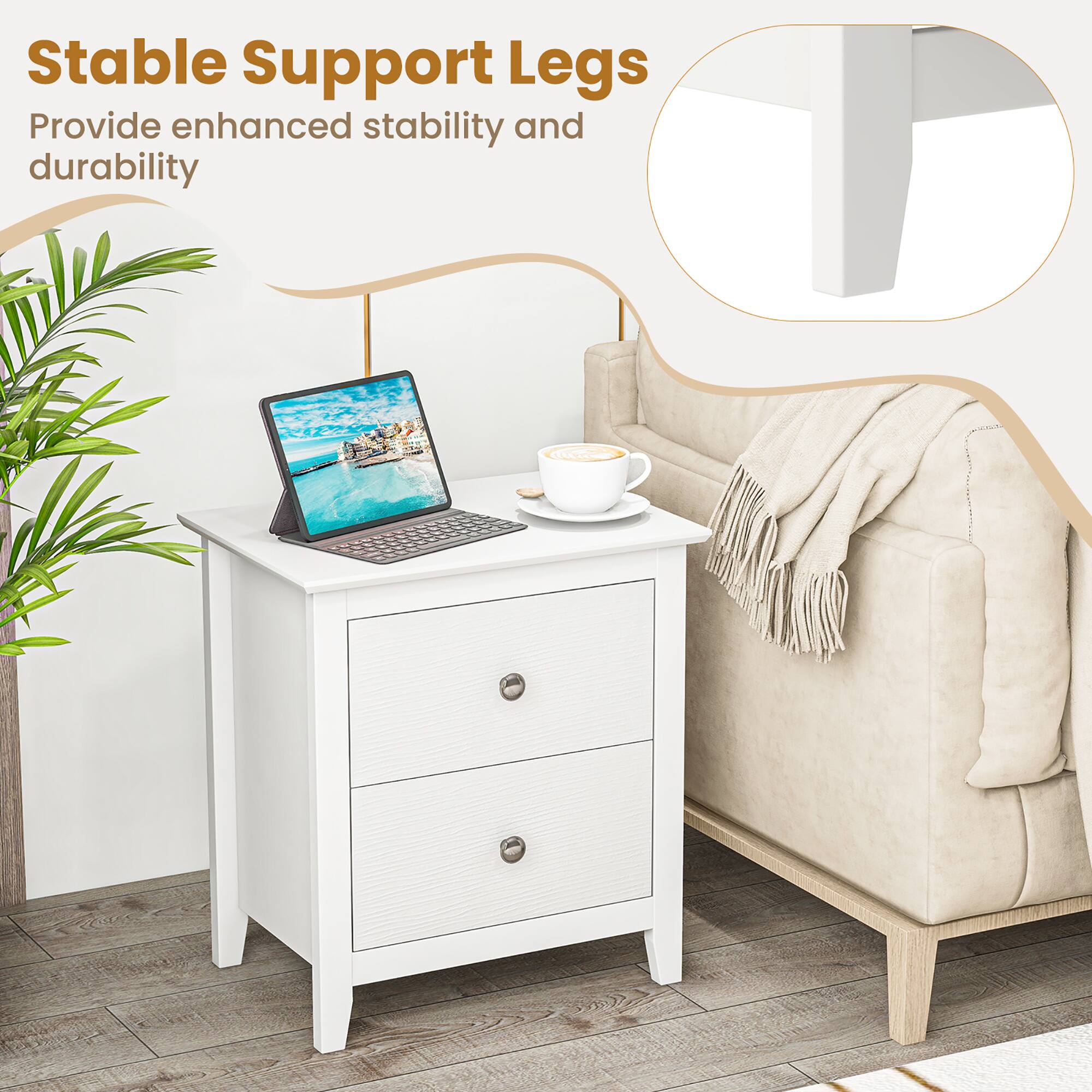 Stable Support Legs Provide enhanced stability and durability