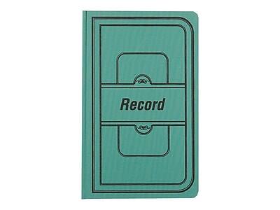 Front. National Brand - National Brand Canvas Tuff Series Record Book, 7.63" x 12.13", Green, 250 Sheets/Book - Green.