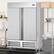 Alt View 2. Koolmore - 54 in. Commercial Two-Door Convertible Reach-In Refrigerator/Freezer with 49 Cu. Ft. Capacity in Stainless Steel, ETL - Stainless steel.