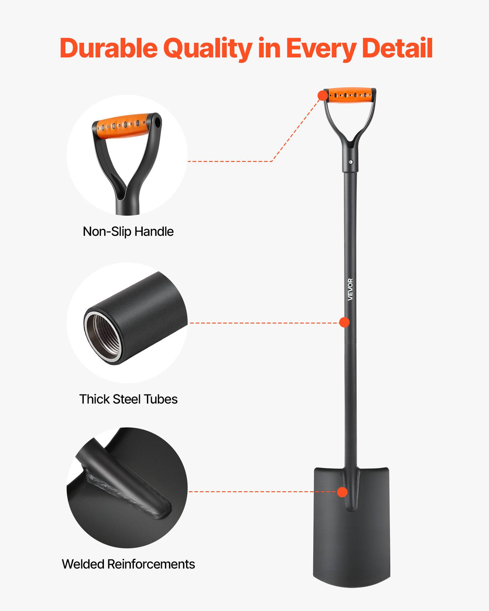 Durable Quality in Every Detail

- Non-Slip Handle
- Thick Steel Tubes
- Welded Reinforcements