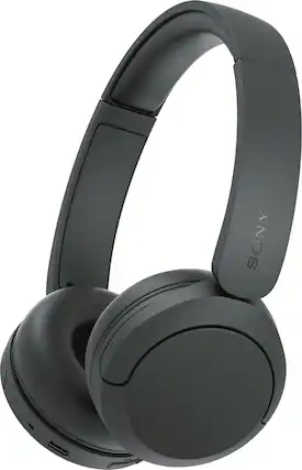 Front. Sony - WH-CH530 Wireless Headphone with Microphone - Black.