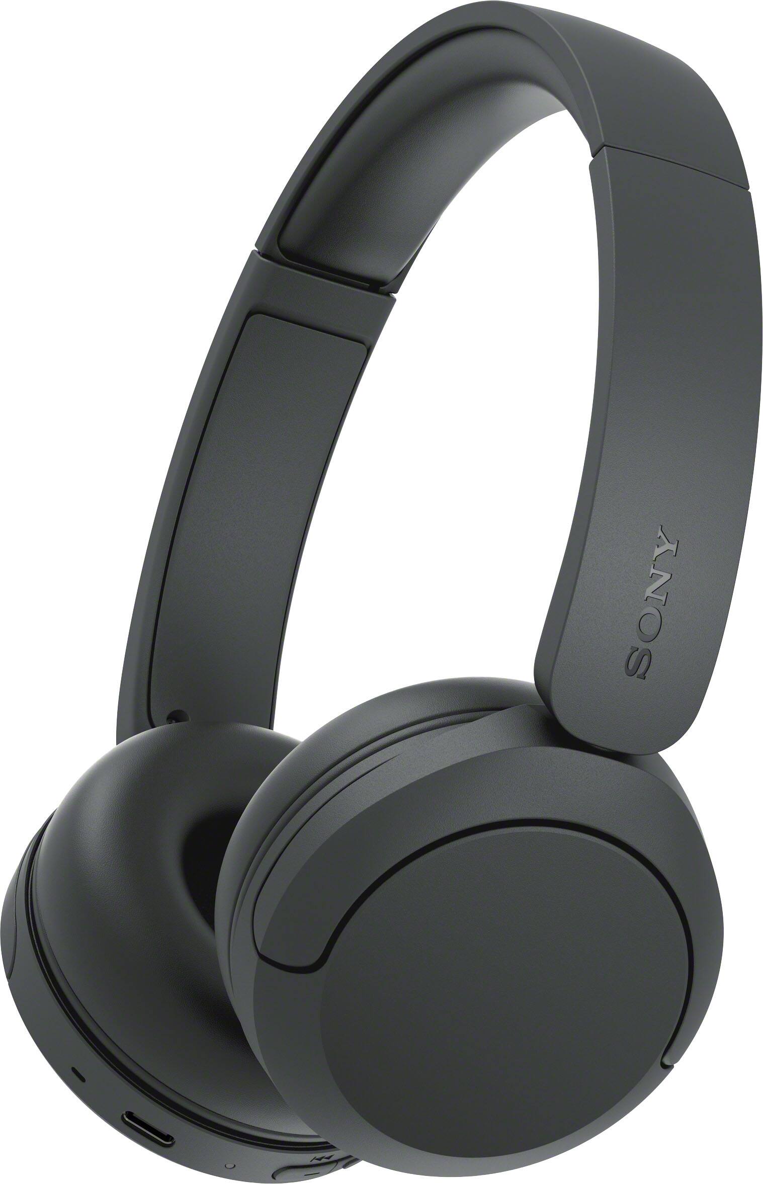 Front. Sony - WH-CH530 Wireless Headphone with Microphone - Black.