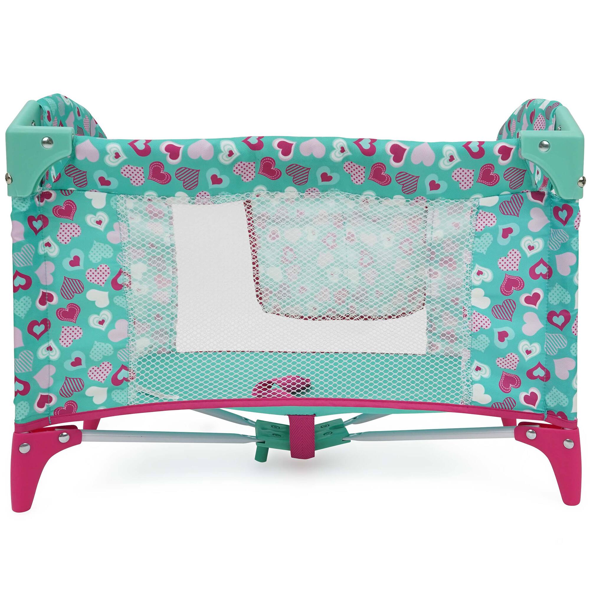 Alt View 2. 509 Crew - Mint Heart Doll Play Yard - Dream N' Fun.