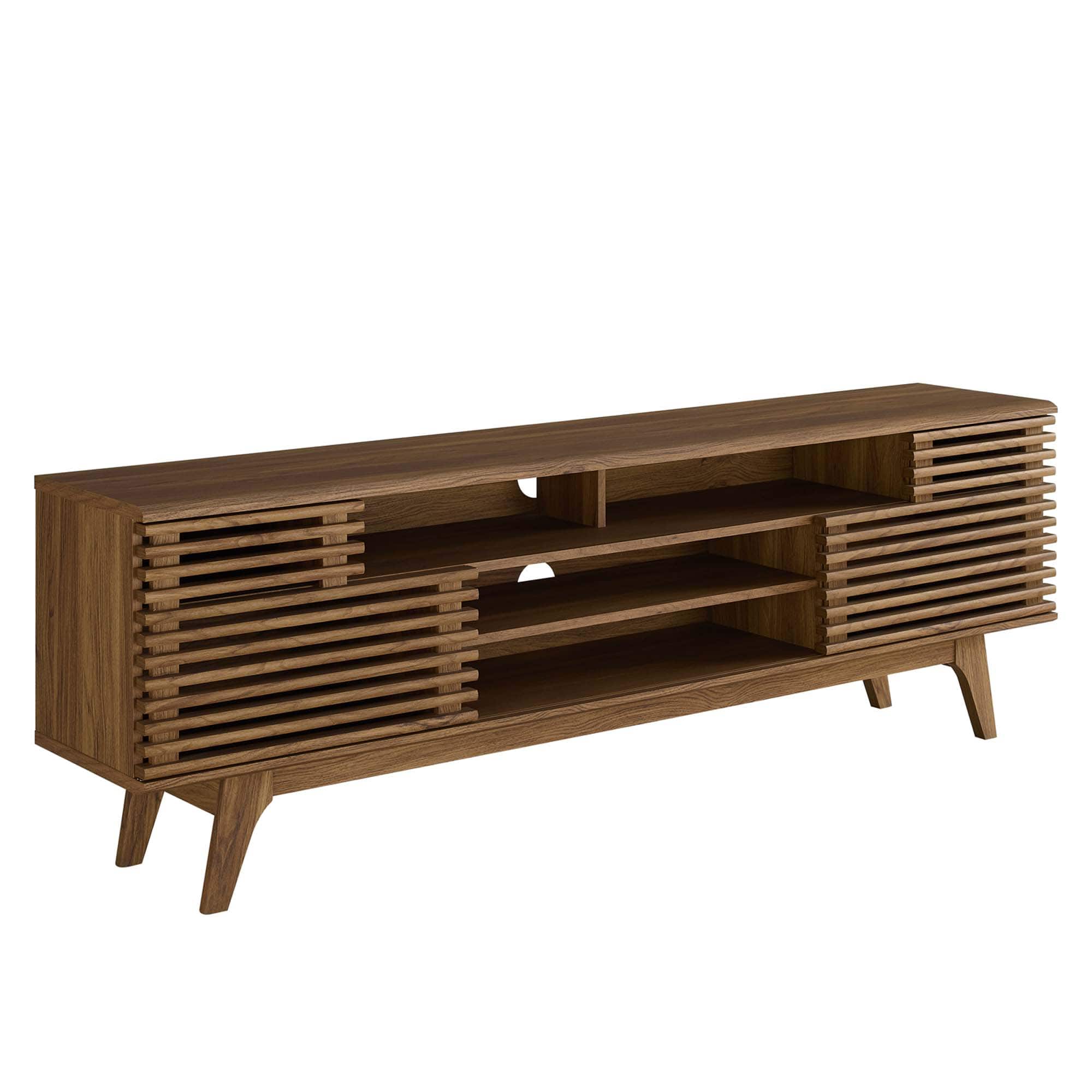 Render 71" Media Console TV Stand by Modway - Walnut
