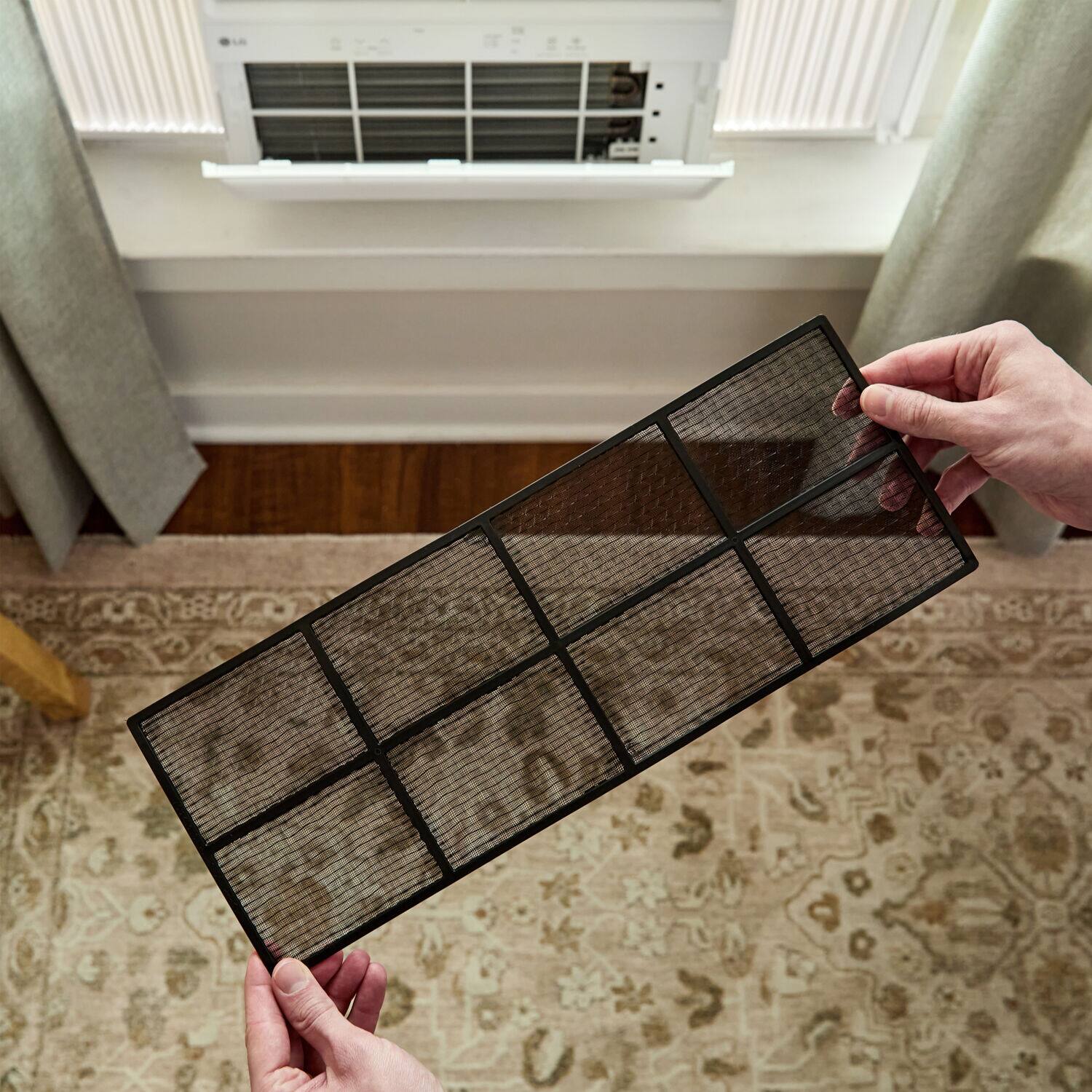 Alt View 16. LG - 450 Sq. Ft. 10,000 BTU Window Air Conditioner - White.