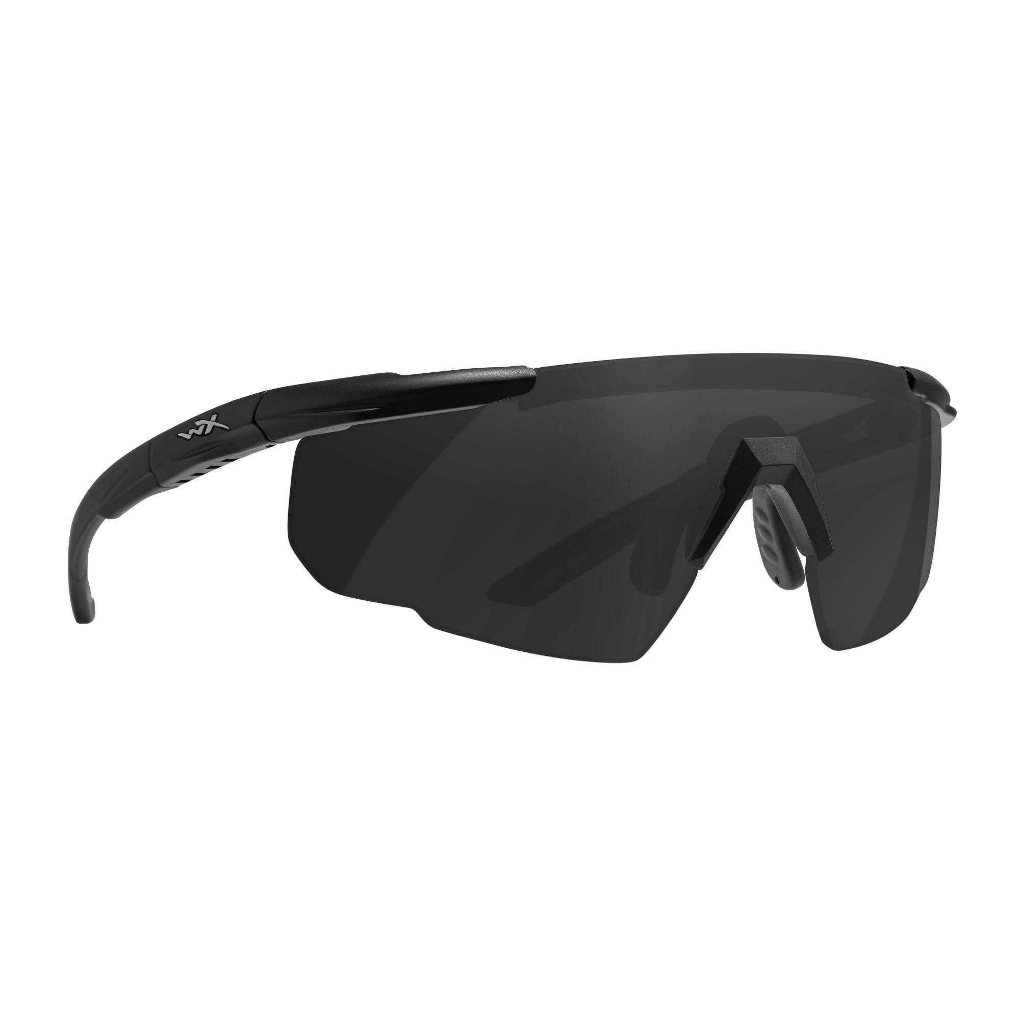 Back. Wiley X - Wiley-X Saber Advanced 2-Lens Sunglass Kit (Gray and Clear Lens, Matte Black) - Gray.