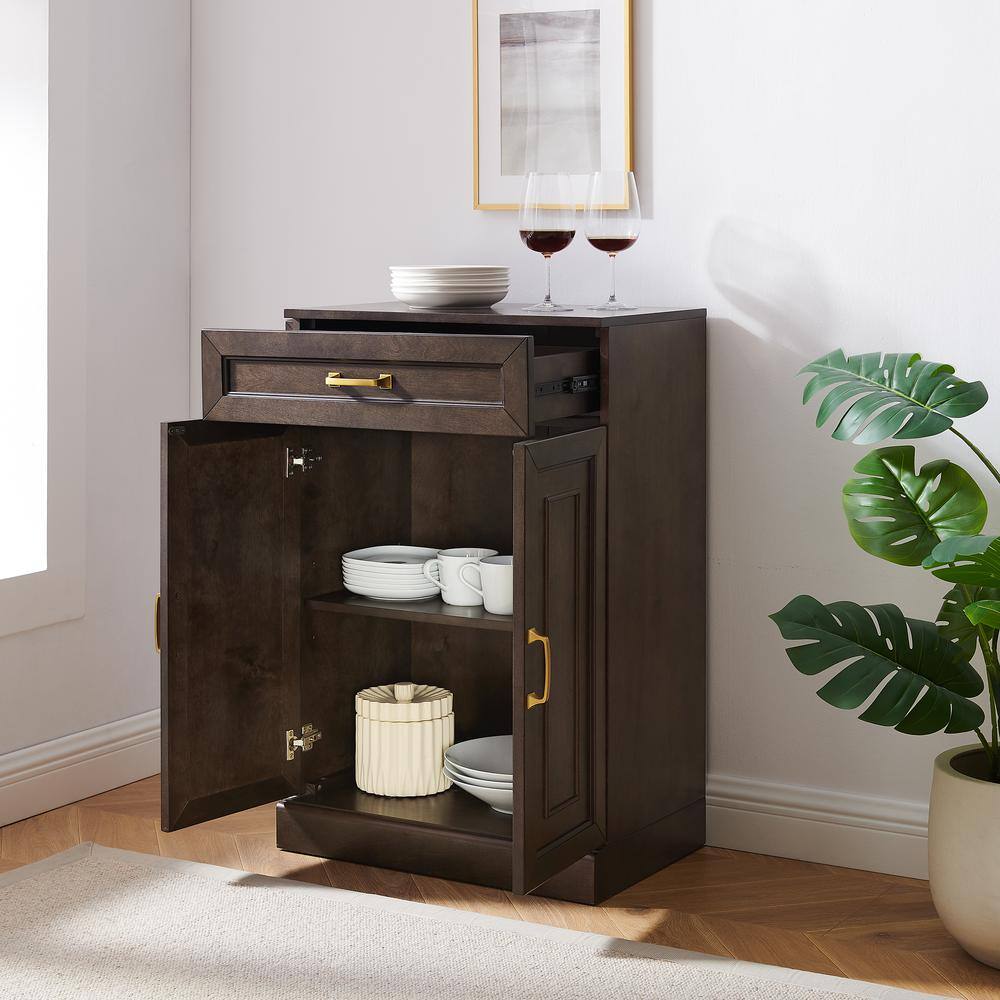 Alt View 4. Crosley Furniture - Stanton Kitchen Storage Cabinet - Coffee.