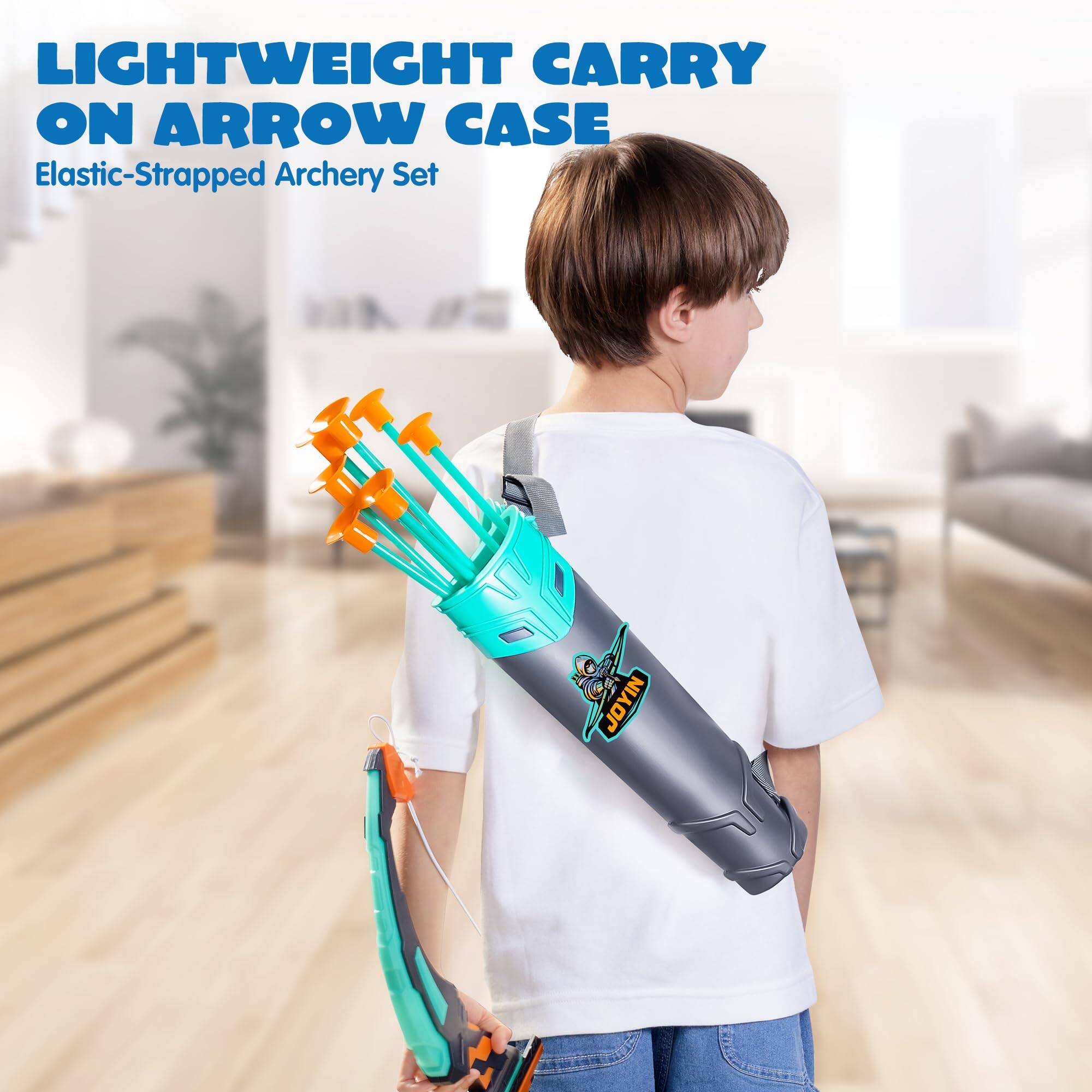LIGHTWEIGHT CARRY ON ARROW CASE  
Elastic-Strapped Archery Set