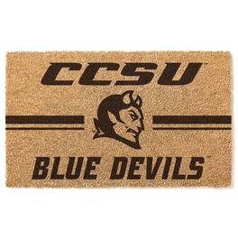 Jardine - Central Connecticut State Blue Devils 18" x 30" Team Logo Doormat - Brown