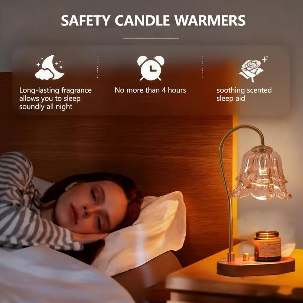 SAFETY CANDLE WARMERS

- Long-lasting fragrance allows you to sleep soundly all night
- No more than 4 hours
- soothing scented sleep aid